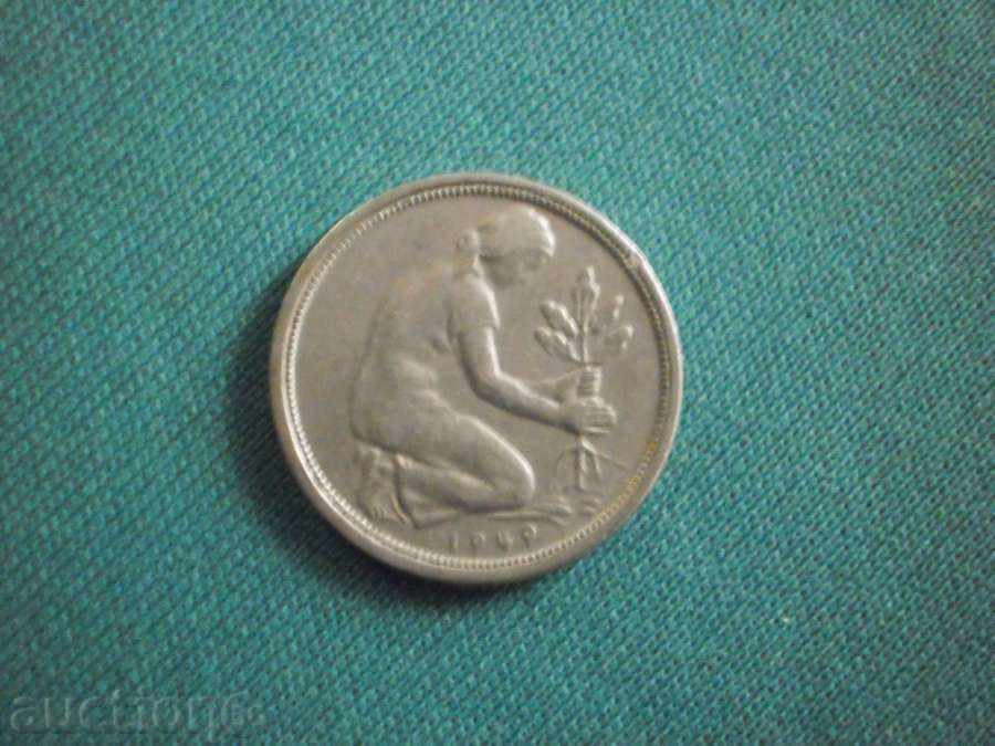 Germania 50 PFENIGA 1949J GERMANIA cu preț € 2.56 | 5.01 BGN