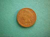 Statele Unite ale Americii 1 CENT 1902 SUA RARE