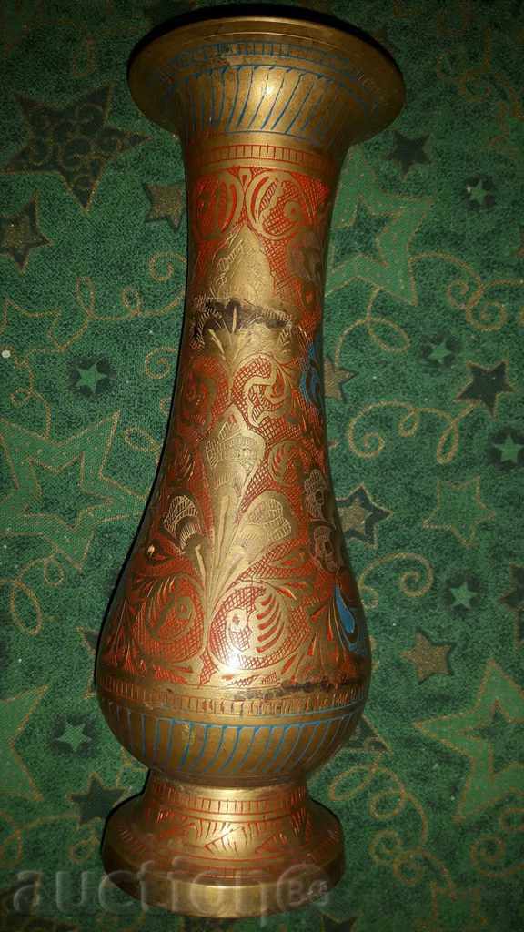 Delivery of Unique Large Brass Vases - LOT - 3 pcs