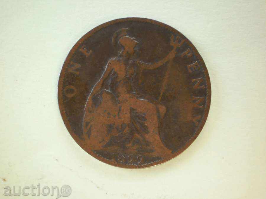 Copper Mint 1 Penny 1899 United Kingdom