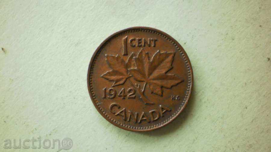 Copper Coin 1 CENT 1942 CANADA