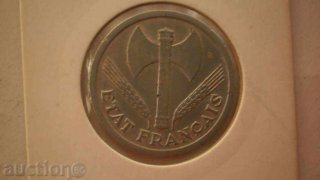 2  ФРАНКА  1943  ФРАНЦИЯ с цена € 2.56 | 5.01 лв.