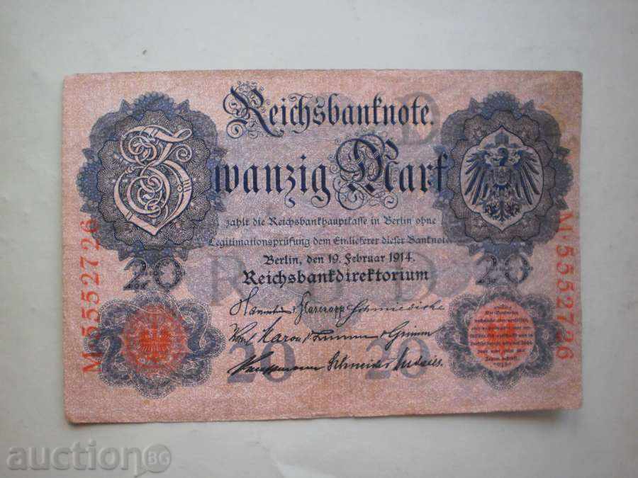 20 MARKS 1914 GERMANY