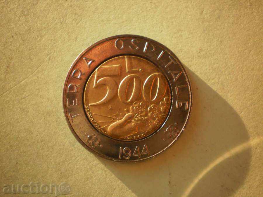 500 liras 1991 San Marino FAO