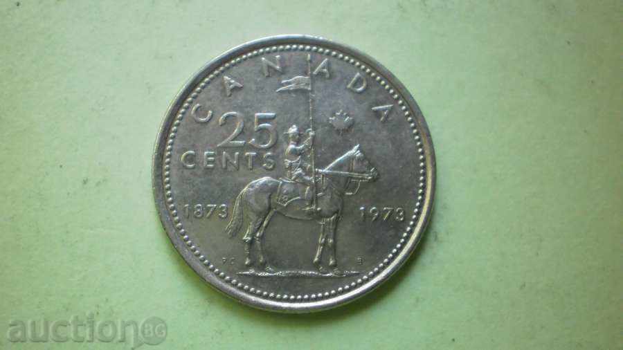 25 CENT 1973 CANADA