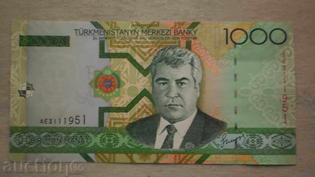 № 10. 1000 Manat 2005 TURKMENISTAN