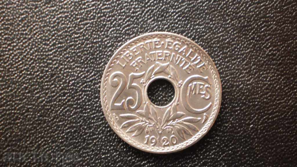 ♏ 19. 25 centime 1920 FRANTA