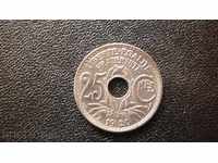 ♏ 19. 25 centime 1920 FRANTA