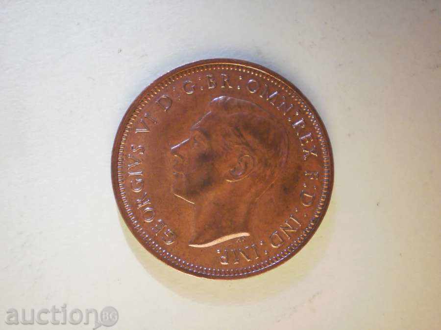 Penny Jumătate 1944 Marea Britanie cu preț € 2.56 | 5.01 BGN Penny Jumătate 1944 Marea Britanie cu preț € 2.56 | 5.01 BGN