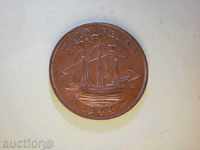 Half Penny 1944 United Kingdom