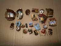 ЛОТ значки емайлирани бронзови винт