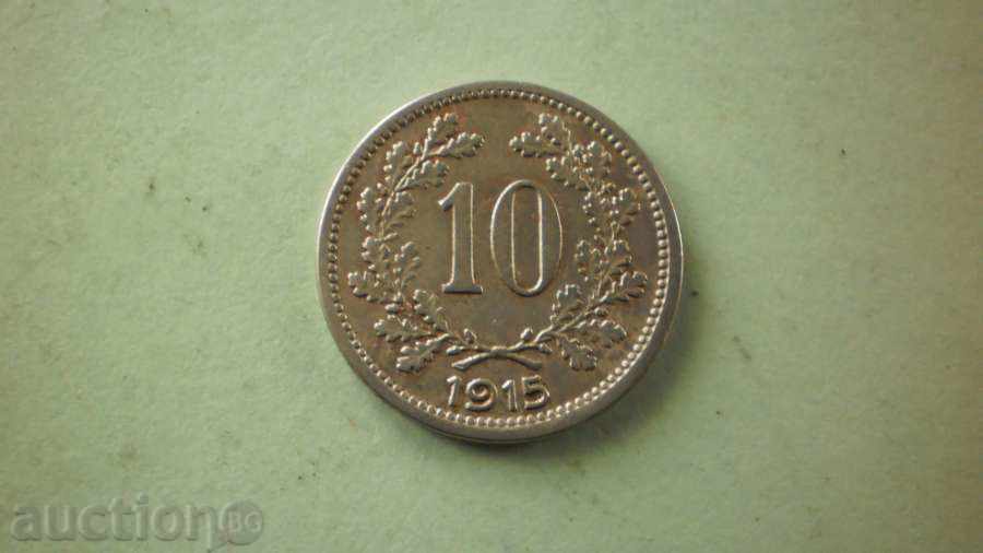 10 HELLER 1915 AUSTRIA