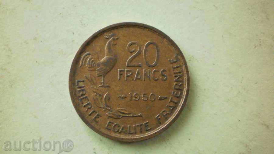 FRANȚA 20 FRANCS 1950