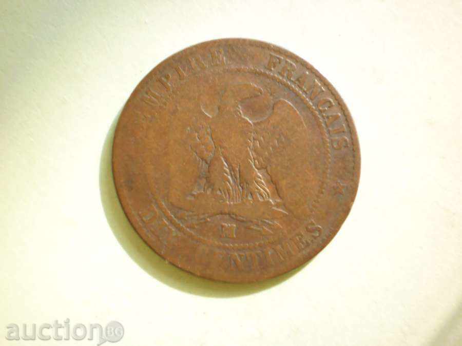 10 centimeters 1854 France