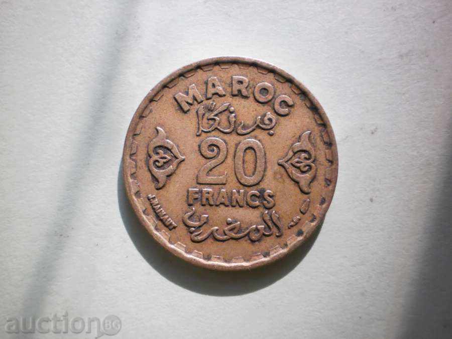 20 franca 1952 Morocco