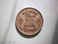 20 franci 1952 Maroc