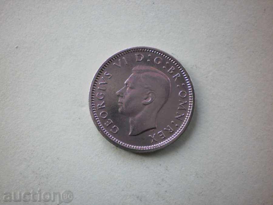 6  Пенса  1950 Великобритания с цена € 3.07 | 6.00 лв.