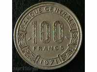 100 франка 1971, Камерун