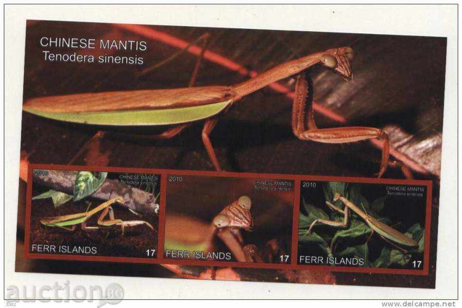 Insecte bloc curat - Mantis 2010 de Insulele Fehr