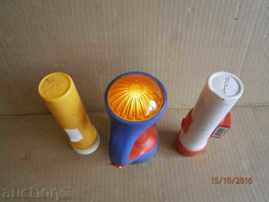 Auction retro flashlights with lights Auction retro flashlights with lights