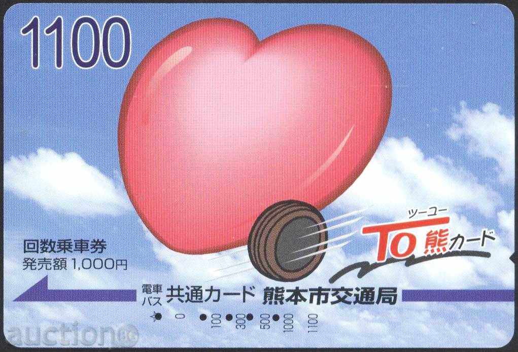 Μεταφορών (σιδηρόδρομος) Καρδιά κάρτα της Ιαπωνίας TK10
