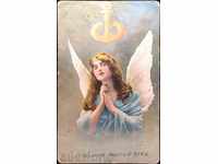 She traveled Postcard Angel 1926 from Bulgaria