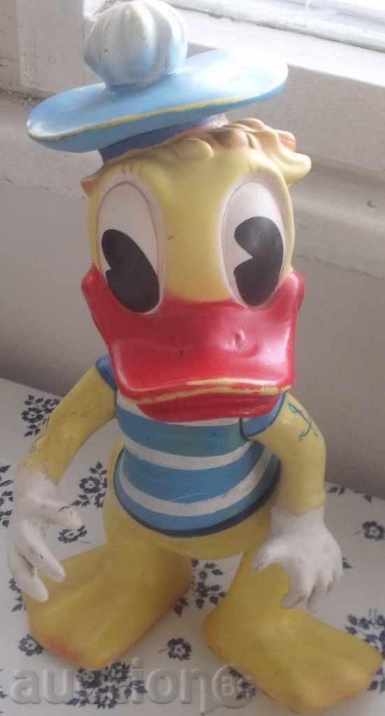 old toy Pattoa Donald-rubber toy