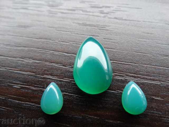 natural chalcedon - 3 drops of a capstone set with price 125.00 BGN | € 63.91 natural chalcedon - 3 drops of a capstone set with price 125.00 BGN | € 63.91