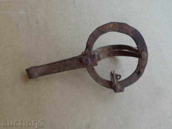 Old mosquito trap mantle, wrought iron primitive marker - 5 Old mosquito trap mantle, wrought iron primitive marker - 5