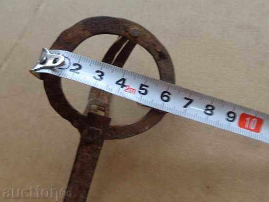 Old mosquito trap mantle, wrought iron primitive marker - 7 Old mosquito trap mantle, wrought iron primitive marker - 7