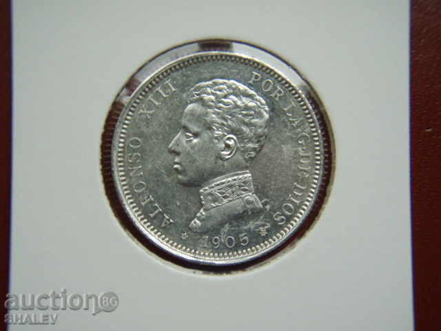 Delivery of 2 Pesetas 1905 Spain - AU/Unc Delivery of 2 Pesetas 1905 Spain - AU/Unc