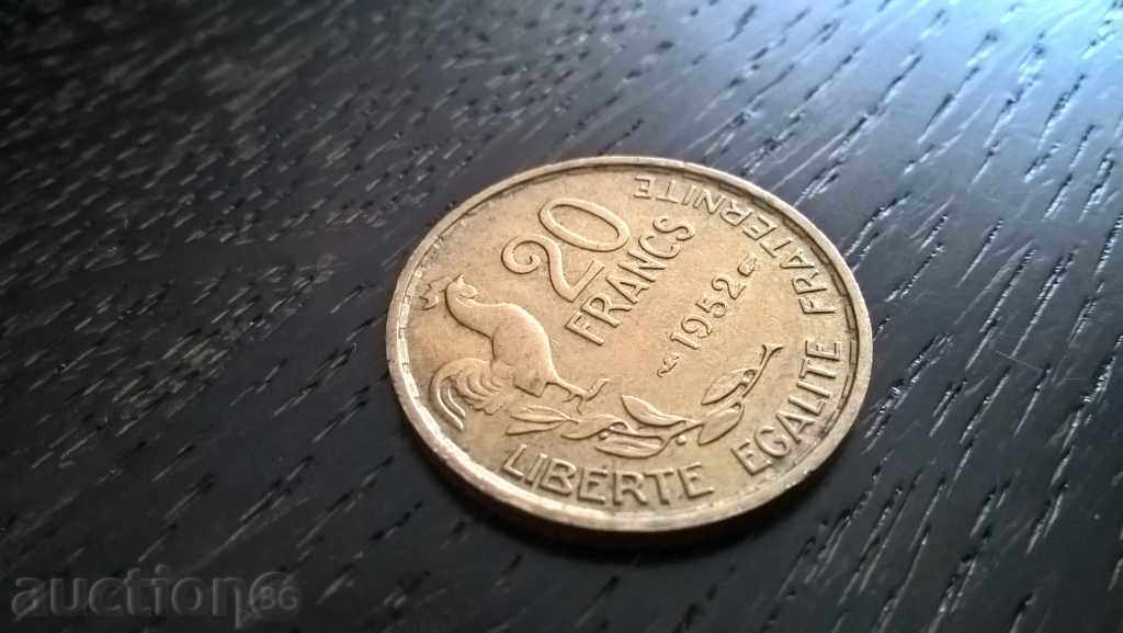 Κέρμα - Γαλλία - 20 φράγκα | 1952.