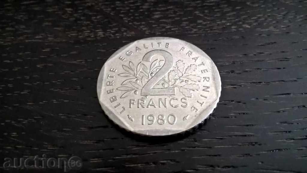 Coin - France - 2 francs | 1980 with price 0.95 BGN | € 0.49 Coin - France - 2 francs | 1980 with price 0.95 BGN | € 0.49