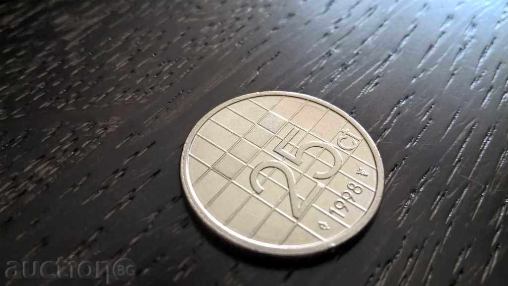 Moneda - Țările de Jos - 25 de cenți | 1998.