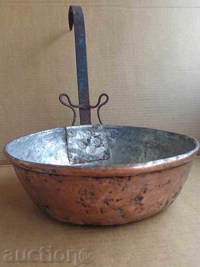 Стар меден тиган, бакър, тава, меден съд - 5 Стар меден тиган, бакър, тава, меден съд - 5