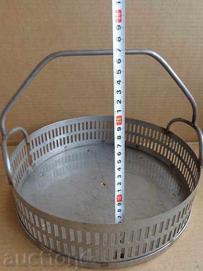 Massive basket of chromium-nickel stainless steel vessel with price 64.00 BGN | € 32.72 Massive basket of chromium-nickel stainless steel vessel with price 64.00 BGN | € 32.72