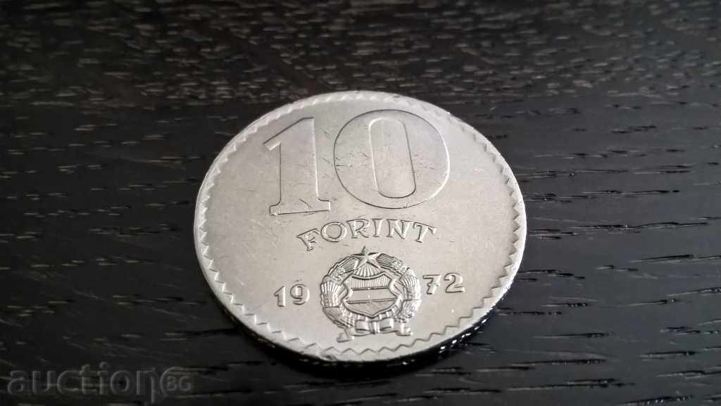Coin - Hungary - 10 forints | 1972 with price 1.30 BGN | € 0.66 Coin - Hungary - 10 forints | 1972 with price 1.30 BGN | € 0.66