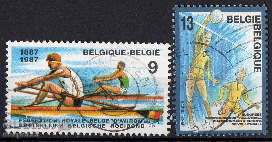 1987. Belgium. Sports, anniversary.