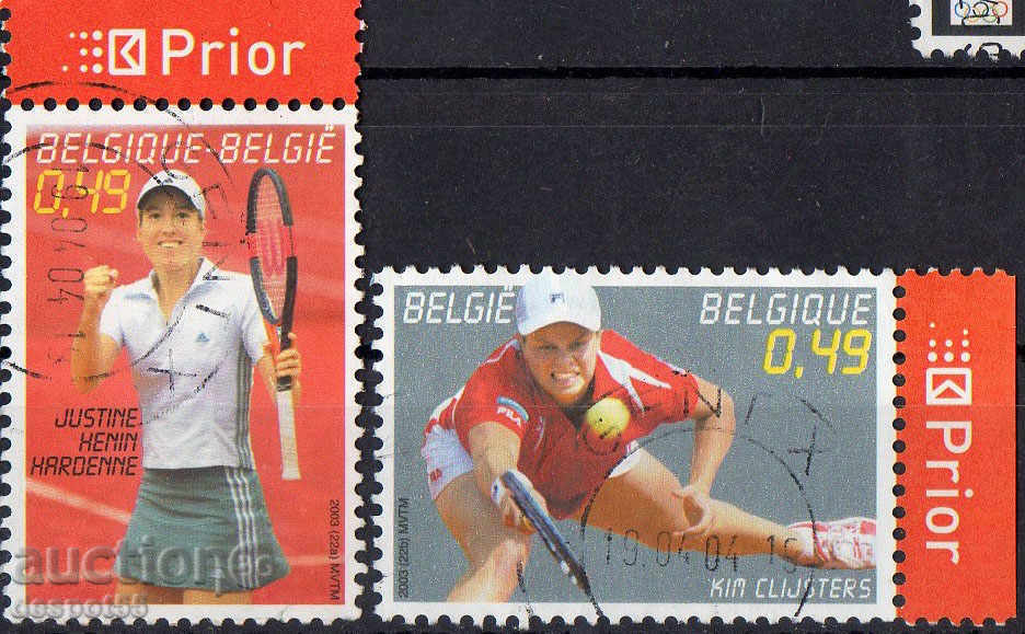 2003. Belgium. Popular Belgian tennis players.
