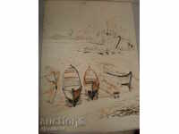 картина- туш и пастел.