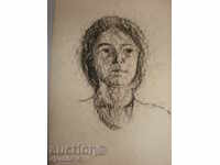 Pictura pe cărbune.