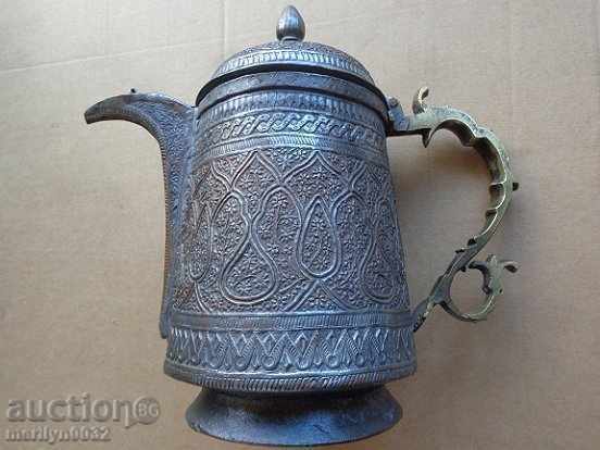 Ottoman hibiscus jug with cannula baker copper bowl pot teapot with price 699.00 BGN | € 357.39 Ottoman hibiscus jug with cannula baker copper bowl pot teapot with price 699.00 BGN | € 357.39