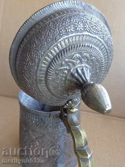 Ottoman hibiscus jug with cannula baker copper bowl pot teapot - 7 Ottoman hibiscus jug with cannula baker copper bowl pot teapot - 7