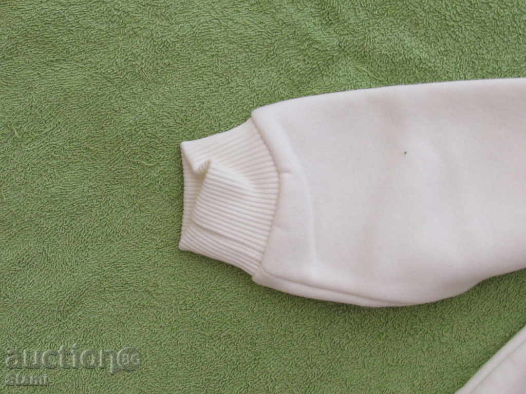 Бял детски блузон с бродерия за момиче размер 116, нов - 5 Бял детски блузон с бродерия за момиче размер 116, нов - 5