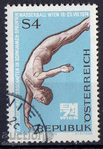 1974. Austria. Campionatul European al 13-lea în sporturi nautice.