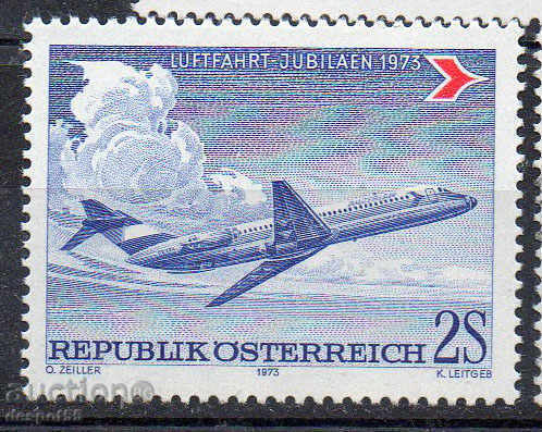 1973. Η Αυστρία. Επέτειος της αυστριακής πολιτικής αεροπορίας.