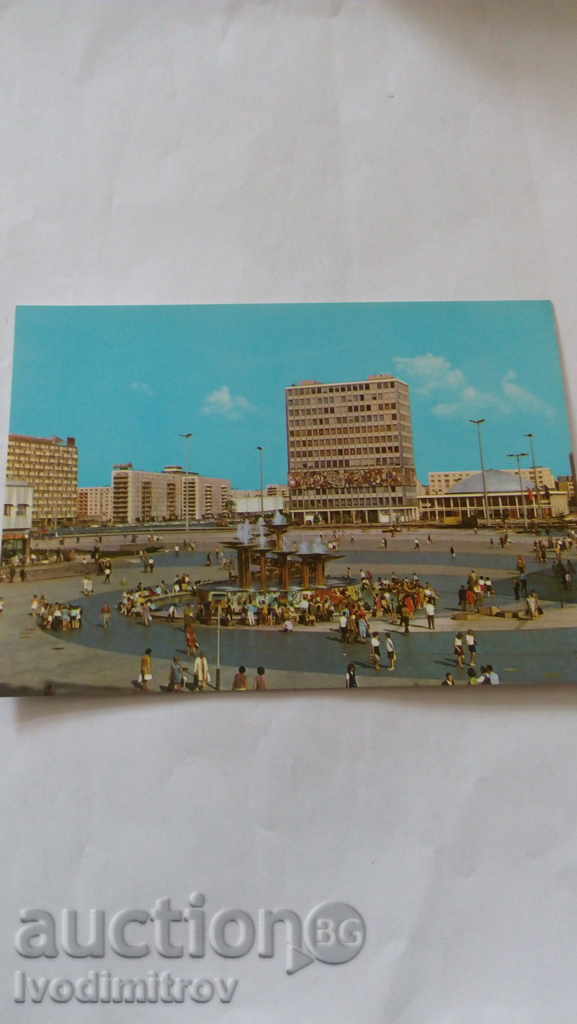 Postcard Berlin Alexanderplatz mit Blick zum Haus