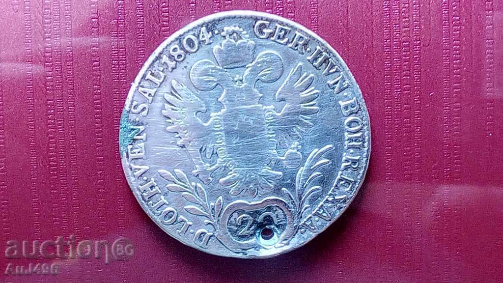 20 KREUTZER 1804 (VG) * cu preț € 19.43 | 38.00 BGN