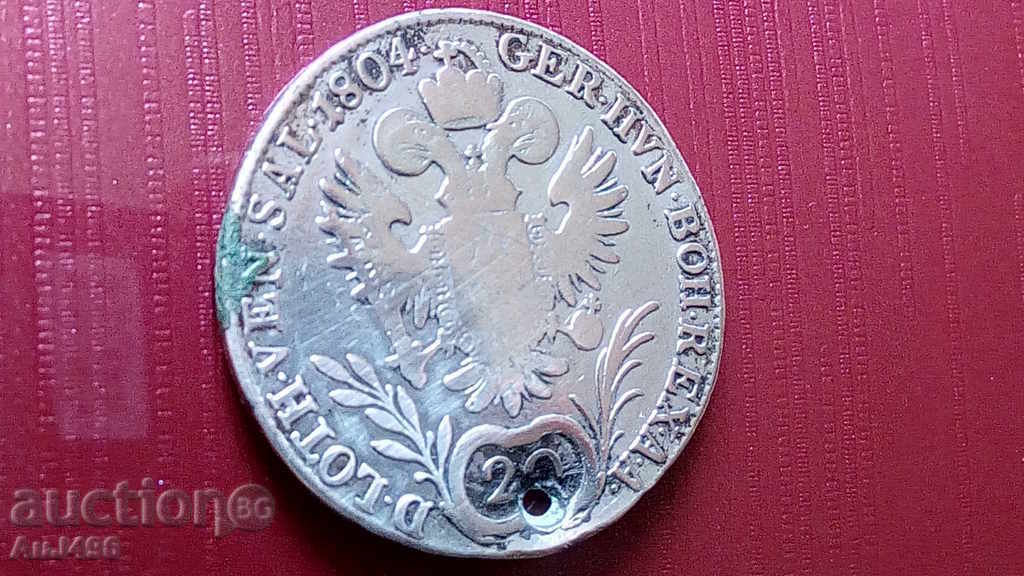 Livrarea 20 KREUTZER 1804 (VG) *