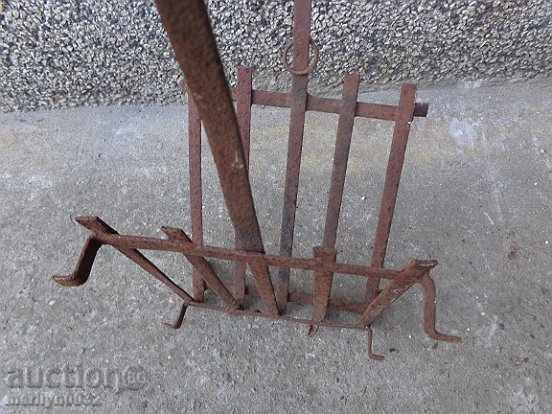 An old hand-forged grill, a steak, wrought iron - 7 An old hand-forged grill, a steak, wrought iron - 7